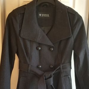 NEW Ladies Guess Wool Car Coat